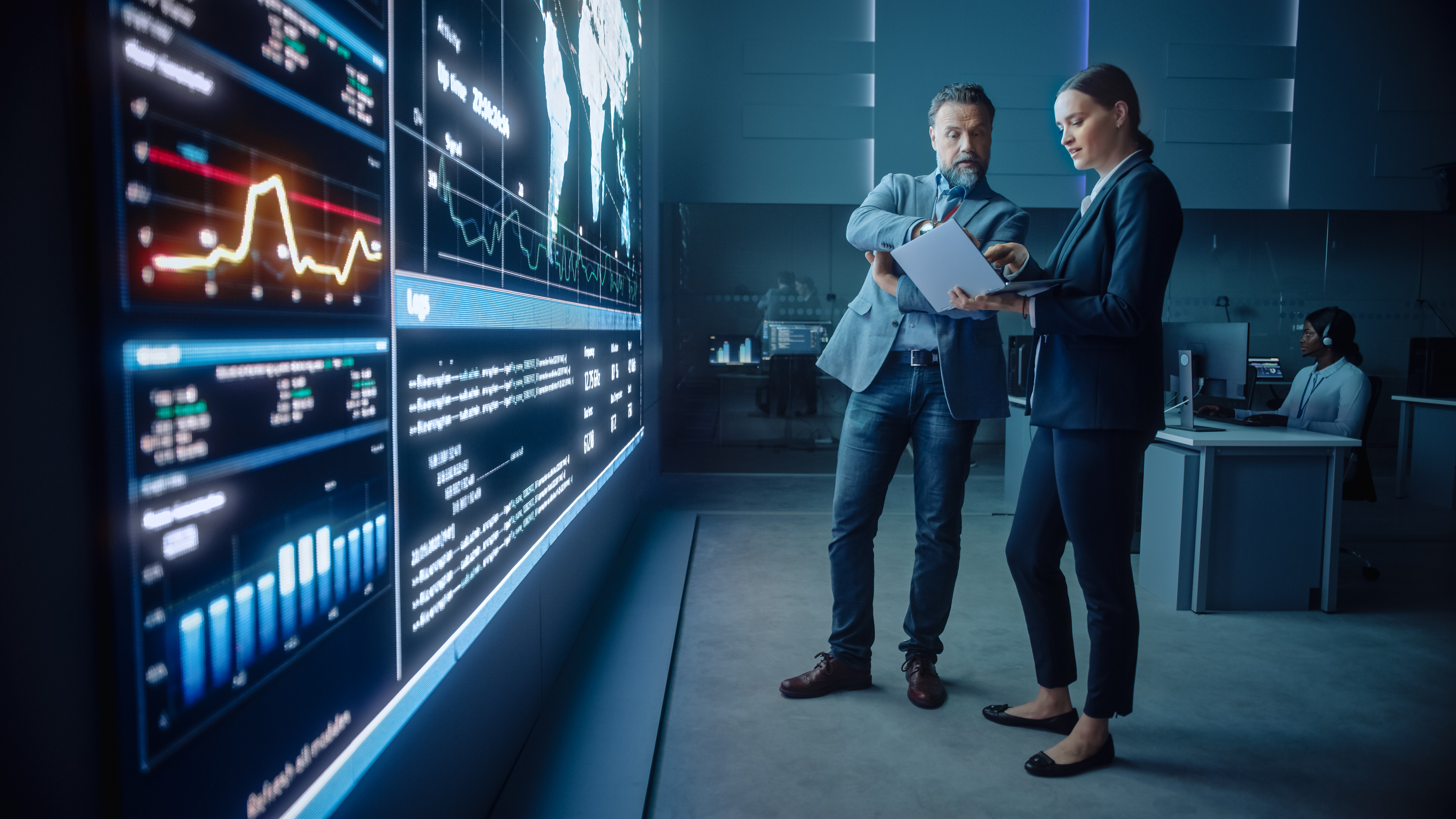 Inspecting cybersecurity.