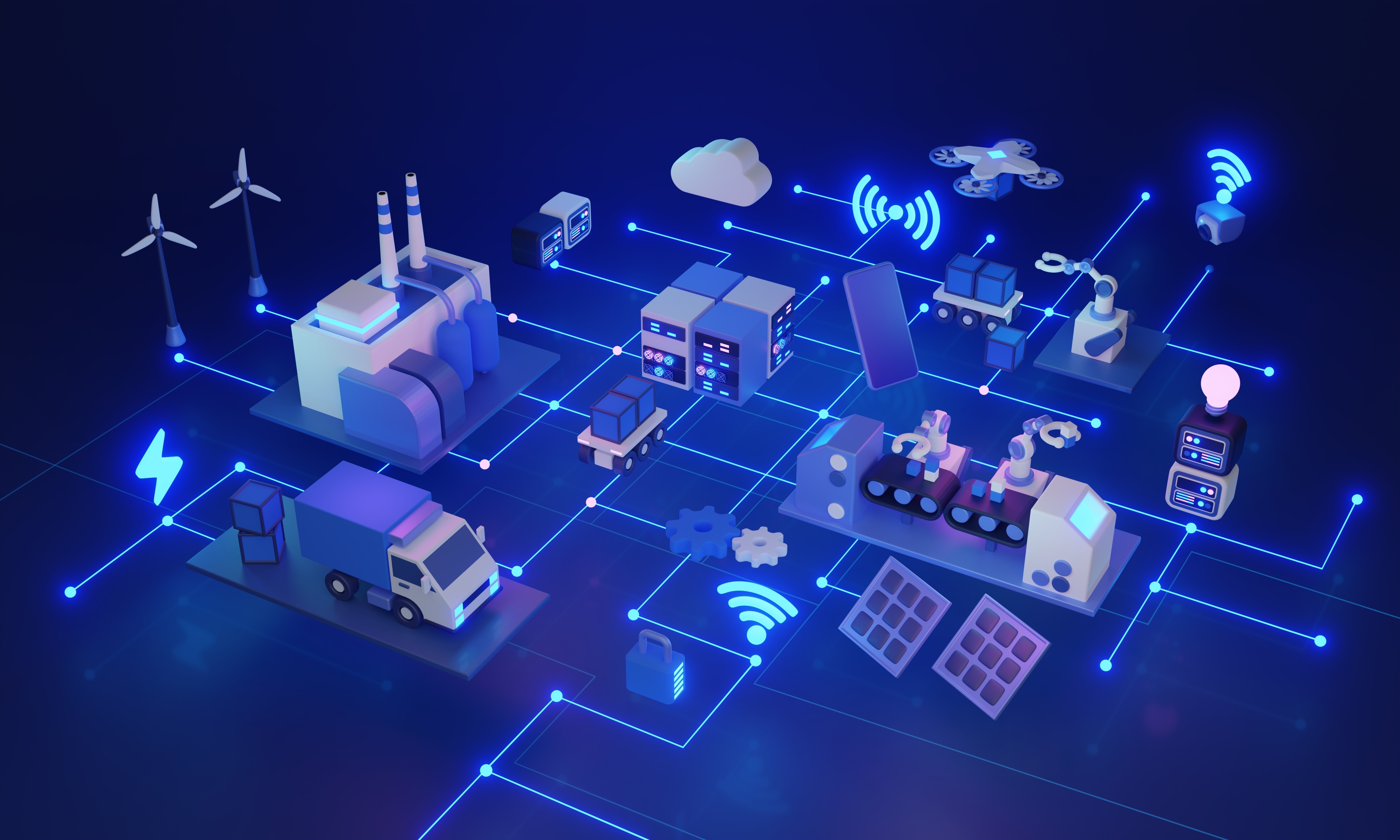 A network of intelligent systems.