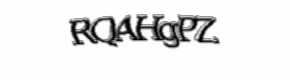 Security check image, please type the characters shown