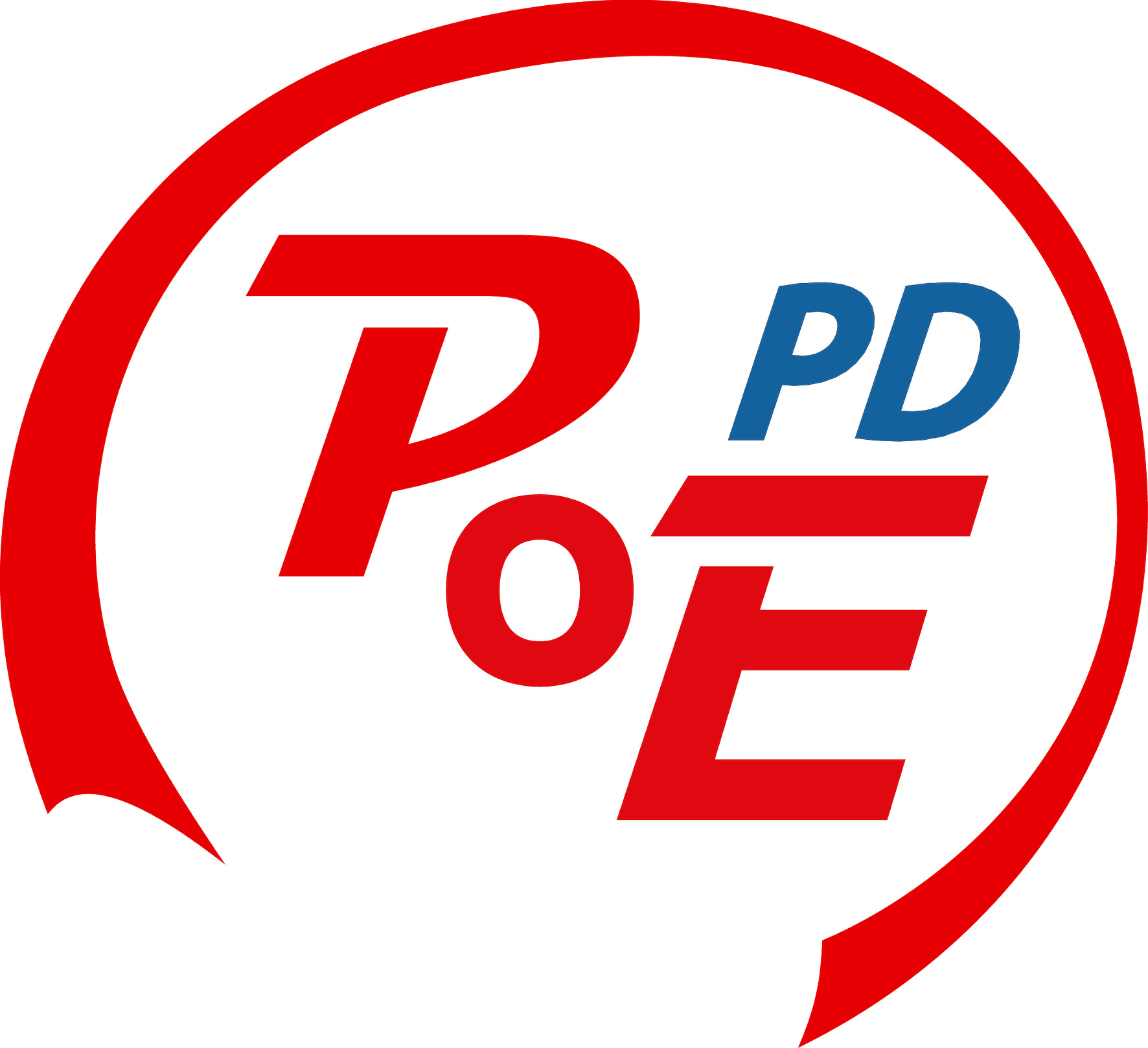 Page technologique du logo PoE Power over Ethernet