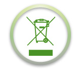 WEEE-Symbol für die Seite „Grüne Initiativen“