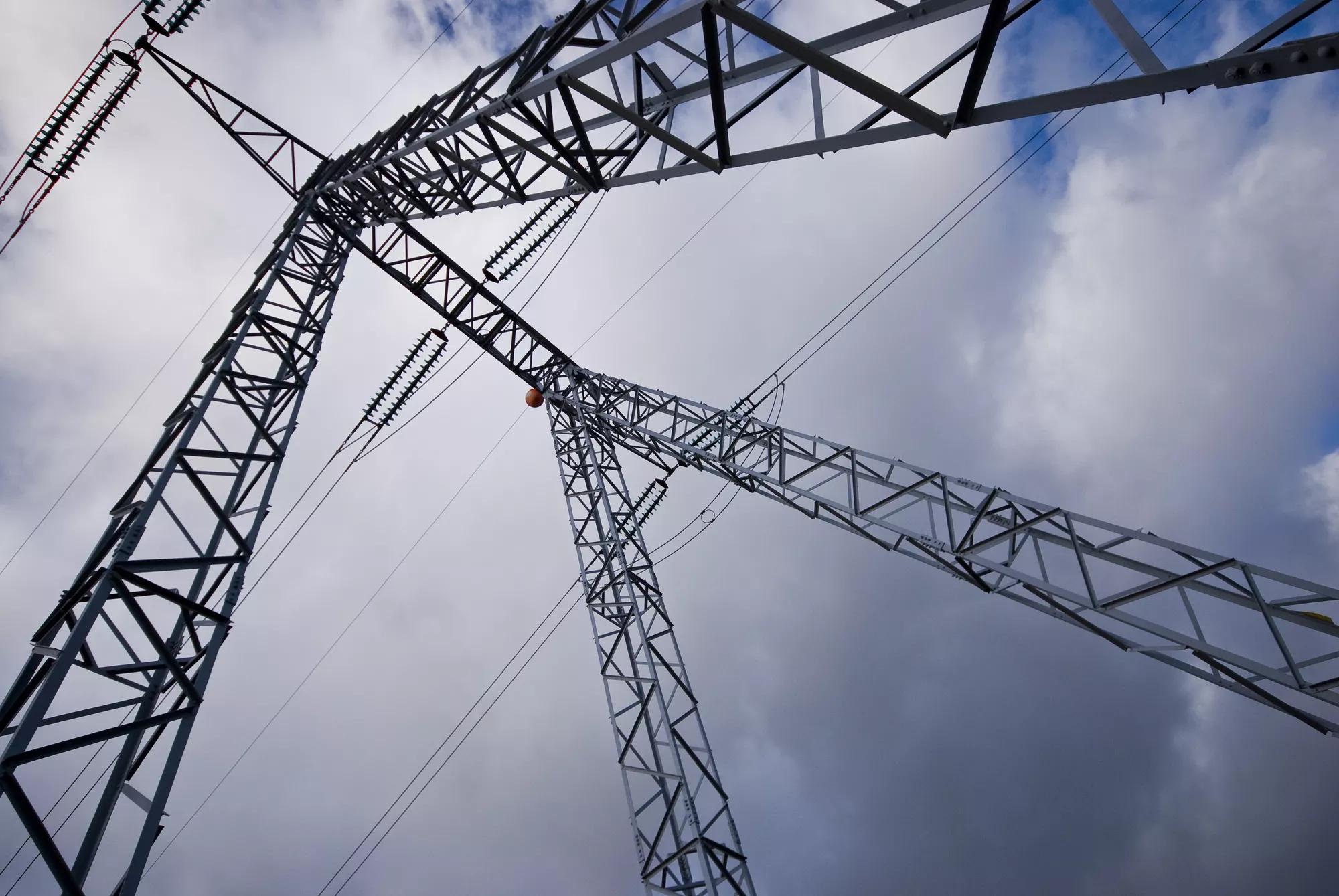 An electricity pylon in Spain