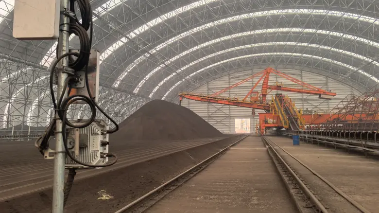 Metal processing factory with a view of the Hirschmann IT switch