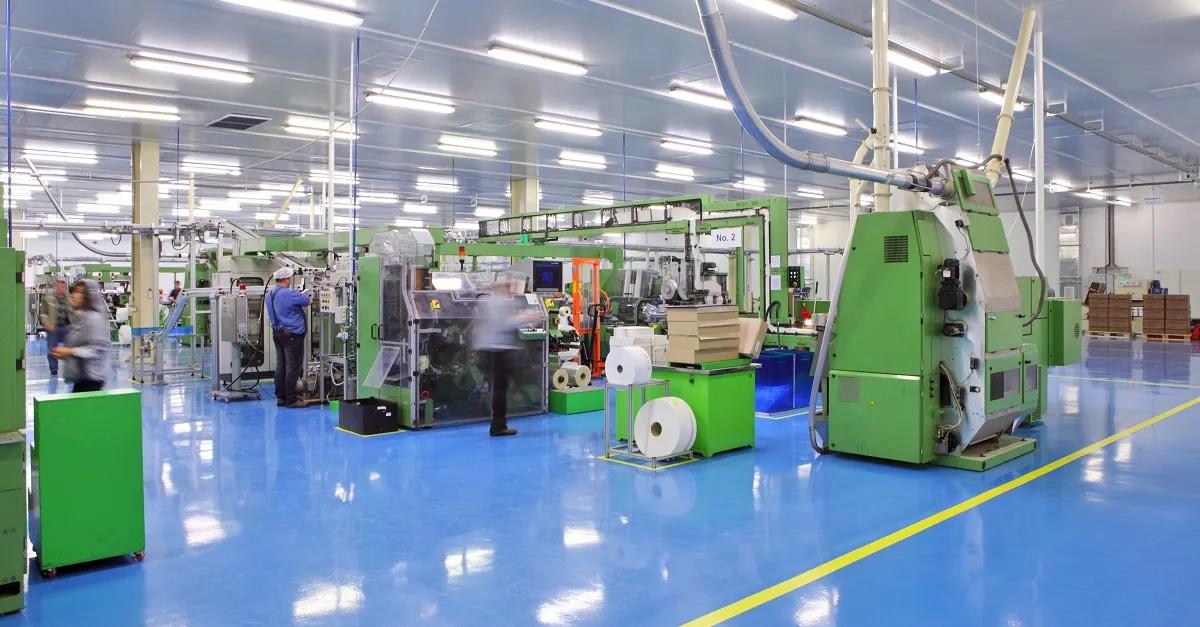 employees working on a plant floor