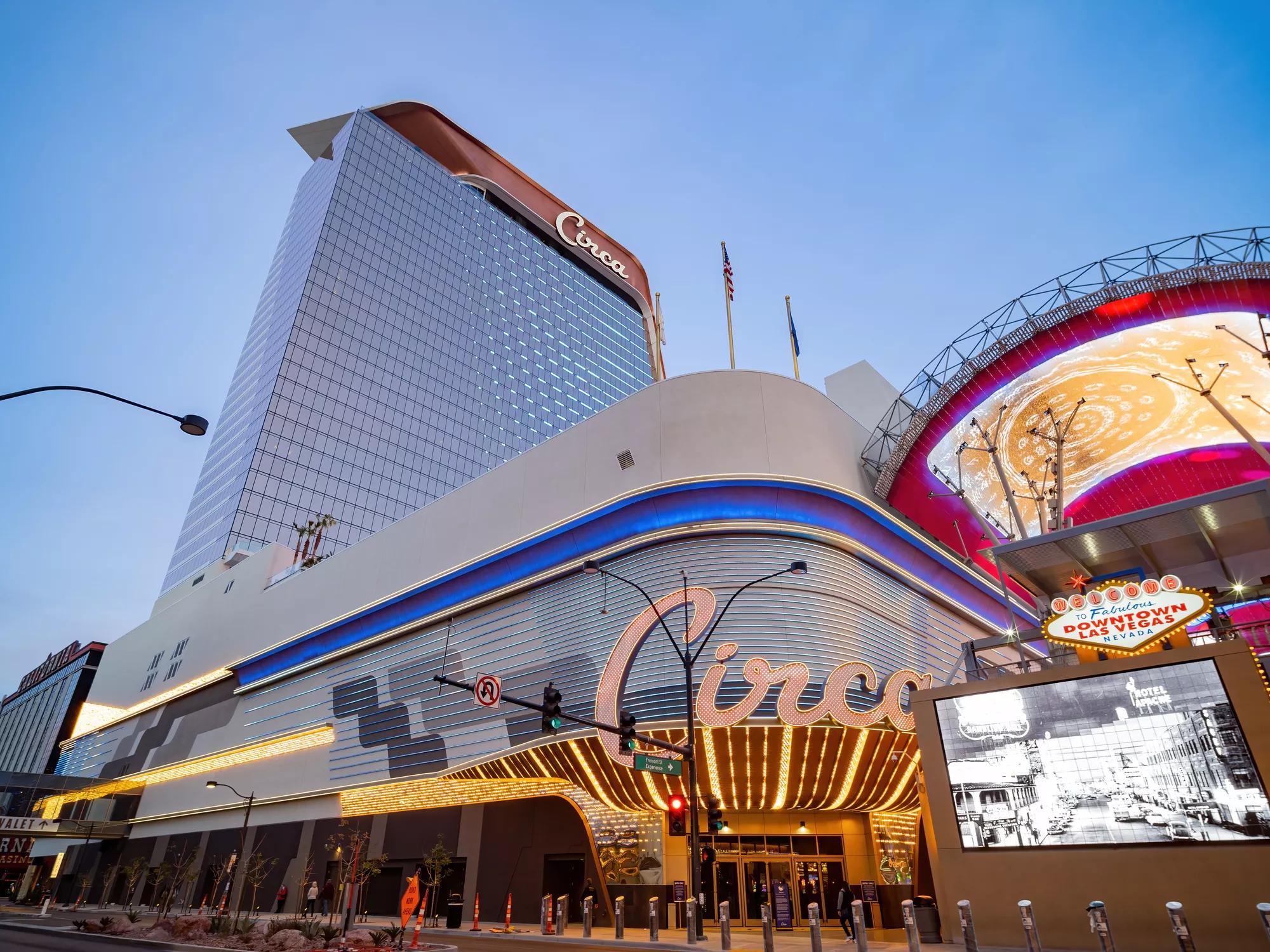 Las Vegas, JAN 12, 2021 - Exterior view of The Circa Resort and Casino