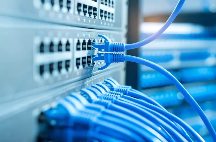Multiple-Networking-Cables-Blue