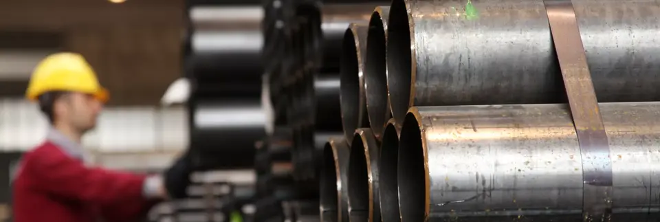 metal pipes. steel industry background.