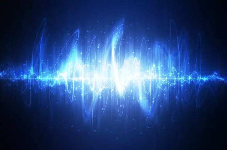 Neon Sound Waves Hero Image