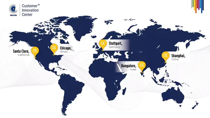 Customer Innovation Center locations map worldwide where innovation happens