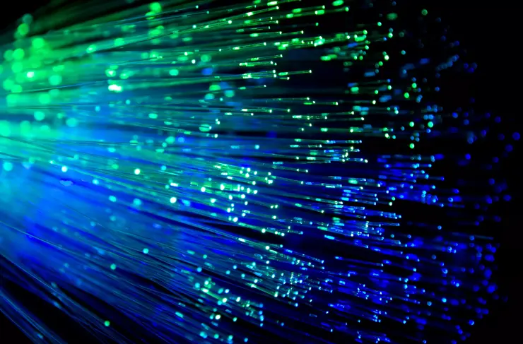 Abstract-Concept-Fiber-Optics