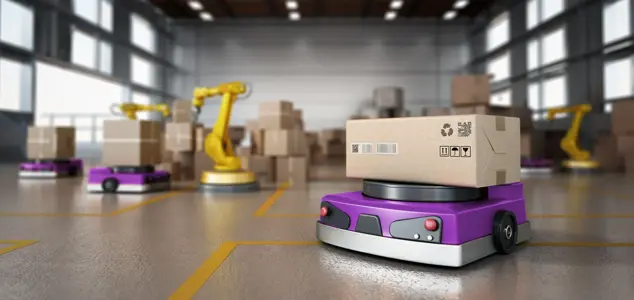 getty image 2007649742, modfied version [v01] with purple agvs / amrs warehouse robots, jpg, rgb