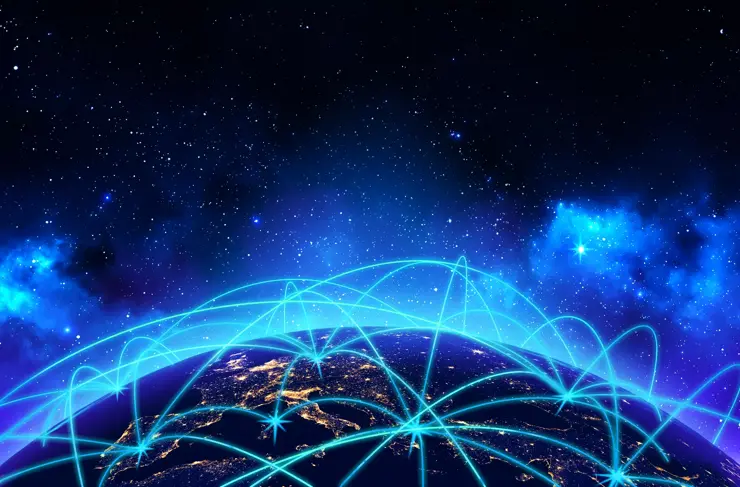 Global Connectivity Earth in Space Cyber Grid