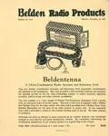 1928 advertisement for belden antenna cable.