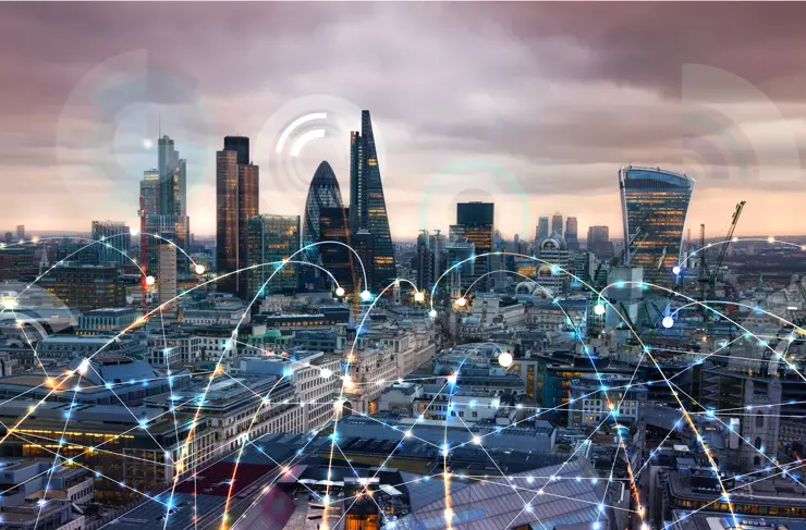 Concept-Modern-Connected-Networked-City