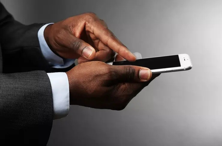 Man holding phone
