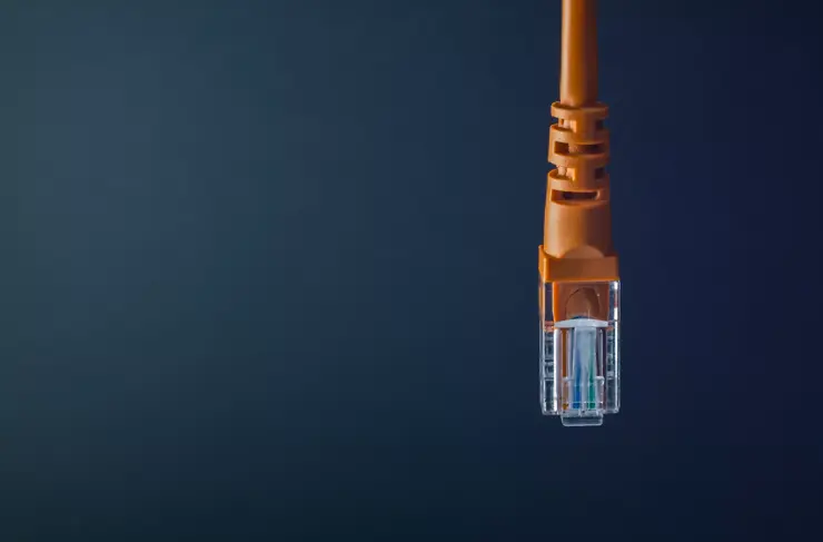 Single-Orange-Ethernet-Cable