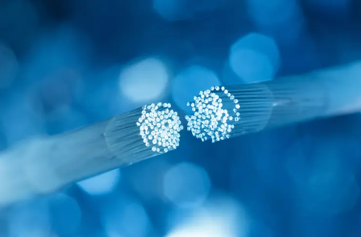Optic fiber cable connecting