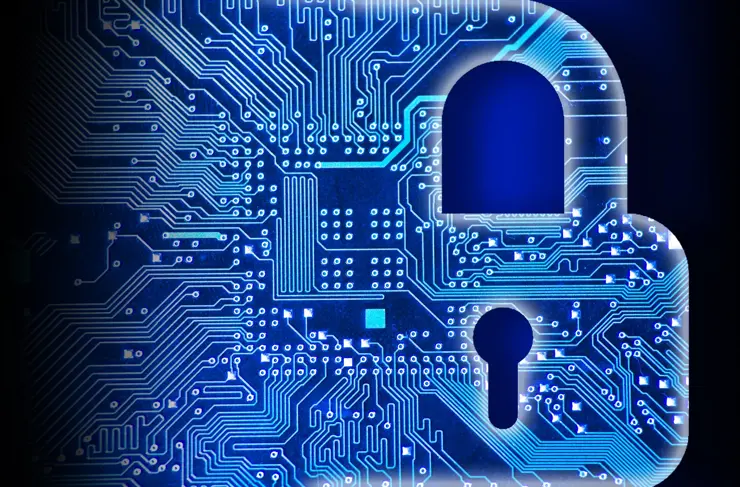 Abstract-Cybersecurity-Lock-Circuitry-Data-Protection