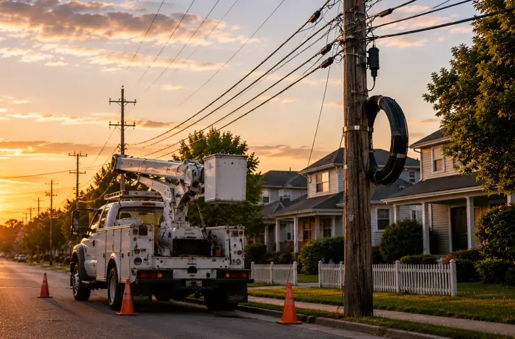 power line bucket truck