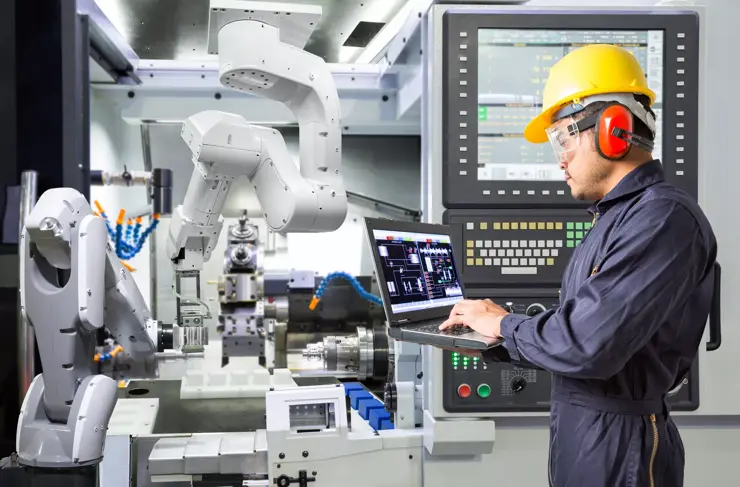 Robotic-Arm-High-Tech-Automotive-Mfg