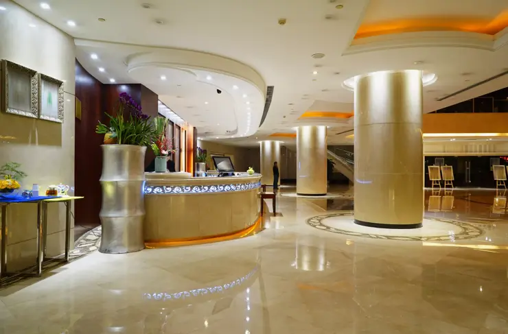 Luxury lobby interior.