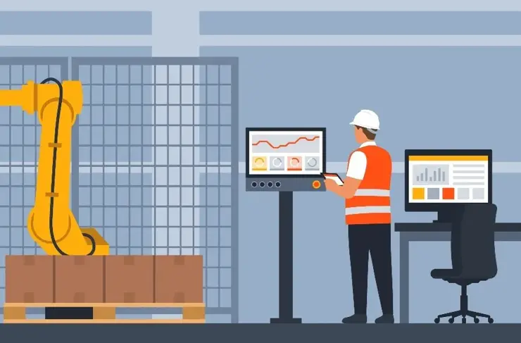 automatisation de la fabrication système de contrôle des bras robotisés