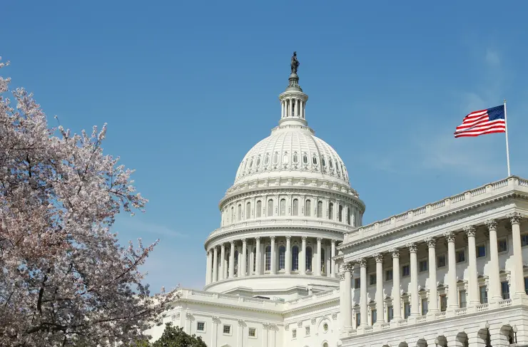 Rotonde du Capitole des États-Unis. Siège du gouvernement du Sénat et des représentants à Washington D.C.